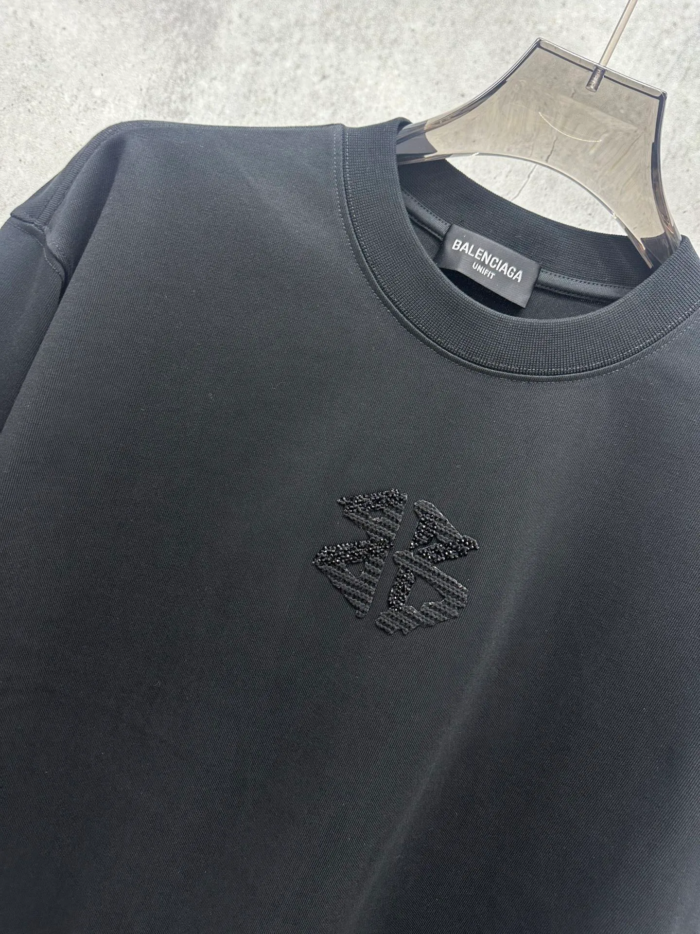 120💰 Balenciaga 2026ss 380g Versatile Same Style -Size：S M L XL -Color：Black